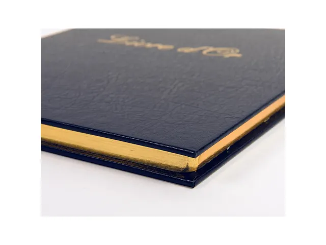 Livre d'or Balacron avec titre 100 pages blanches - 27x22 cm vertical
