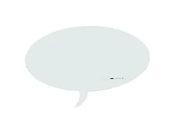 Whiteboard Rocada Skinshape Talk 100x150cm wit gelakt