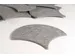 Akoestische PET-vilt Japanse Golf tegels donkergrijs 30x26cm 22 stuks