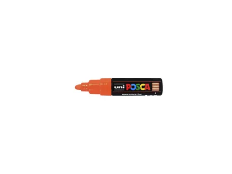 Verfstift Posca PC7M Brede Punt 4,5-5,5mm Donkeroranje