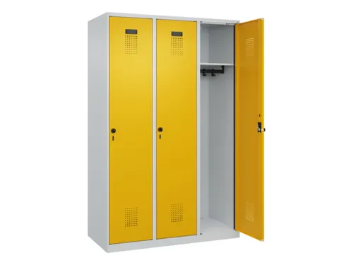 locker,HxBxD 1850x1200x500mm,3vak,vak B 400mm,draaigrendel