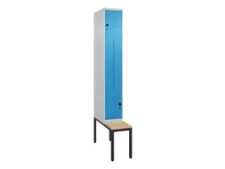 Z-garderobekast,HxBxD 2120x300x815mm,2vak,vak B 300mm,draaigrendel