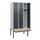locker met bank,HxBxD 1950x900x815mm,3vak,vak B 300mm,draaigrendel