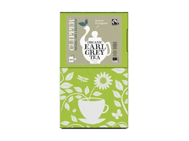Thee Clipper earl grey 250 zakjes Zwarte Thee