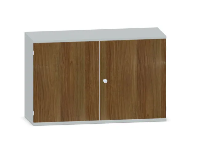 Kantoorkast 770x1200x430mm Decor Romp Lichtgrijs Decor Front Noten