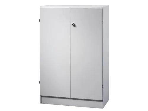 kantoorkast,HxBxD 1270x800x420mm,2xhouten vloer,stanggreep