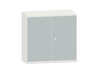 kantoorkast,HxBxD 770x800x430mm,decor romp wit,decor front lichtgrijs - 2