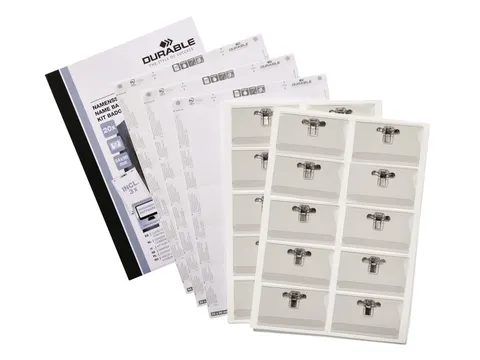 Badge Durable met combiklem 54x90mm set à 20 stuks