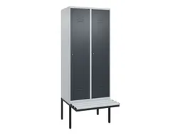 locker voor scheiding van kleding,HxBxD 2120x800x815mm,2vak