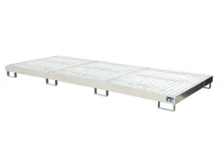 opvangbak,v. 10x200l vat,opvangvol. 280l,HxBxD 200x1300x3280mm - 2
