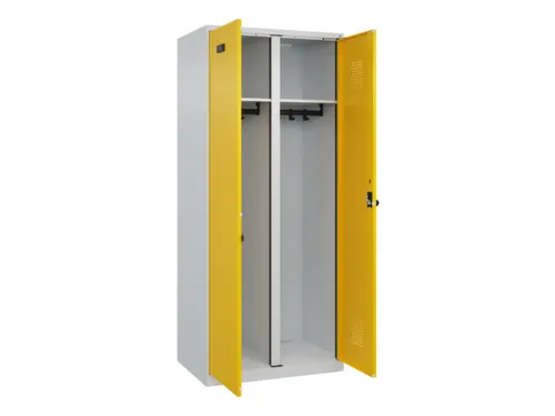 locker voor scheiding van kleding,HxBxD 1850x800x500mm,2vak