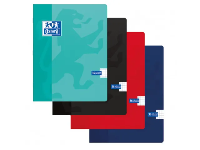Schrift Oxford school A5 72blz ruit 5mm assorti