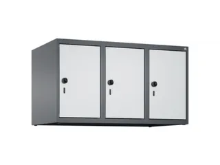 opzetkast,v. locker,3vak.,vak B 300mm,HxBxD 500x900x500mm,draaigrendel - 2