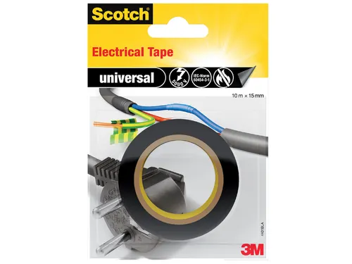 Plaktape Scotch Isolatie 15mmx10m Zwart