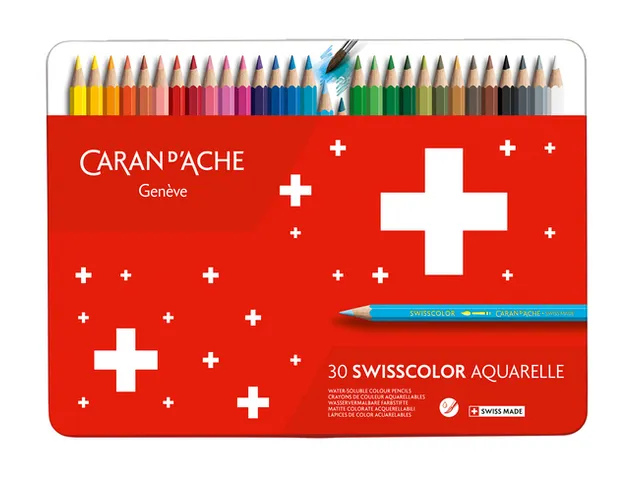 Kleurpotloden Caran d'Ache Swisscolor aquarel 30 stuks assorti