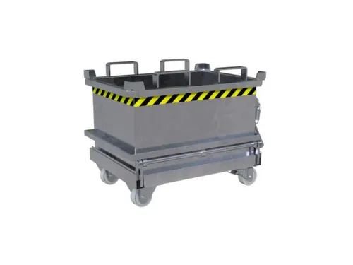 mini-bodemklepcontainer,HxLxB 625x600x800mm,0,13m³,inrijbeugel,staal