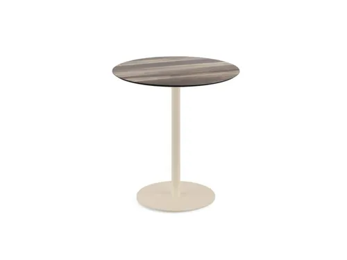 bistrotafel,HxØ 730x700mm,rond,schotelvoet zandkleuren