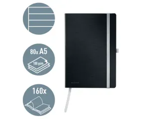 Notitieboek Leitz Style A5 lijn 160pag zwart - 2