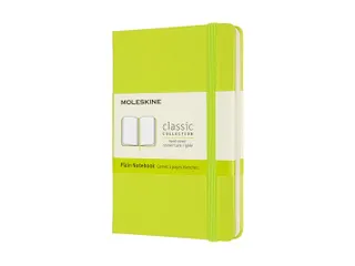 Notitieboek Moleskine pocket 90x140mm blanco hard cover lemon green - 1