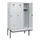locker met bank,HxBxD 1950x1200x815mm,3vak,vak B 400mm,draaigrendel