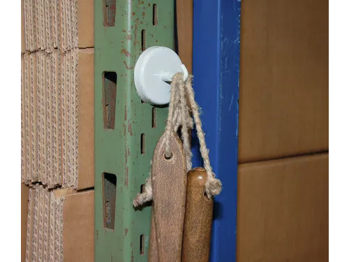 Magneet met haak MAUL 36mm trekkracht 6kg wit 5 stuks