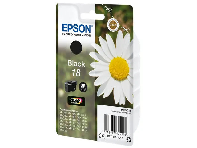 Cartouche d'encre Epson Daisy Claria Home C13T18014022 noir
