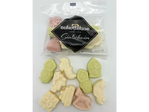 Schuttelaar Sintschuim Sint Nicolaas Schuimpjes zak 50 gram