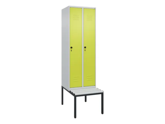 armoire vestiaire noir et blanc HxlxP 2120x600x815mm 2compart.