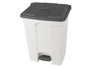 pedaalemmer,1x70l,HxBxD 673x495x412mm,romp PP wit,deksel PP grijs - 1
