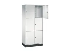 grootvolume-lockersysteem,RAL 7035,HxBxD 1950x820x500mm,2x3vakken