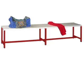omkleedbank,HxLxD 430x2000x370mm,onderstel RAL3000 - 2