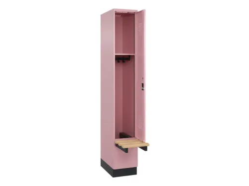 locker met bank,HxBxD 1950x300x815mm,1vak,vak B 300mm,cilinderslot