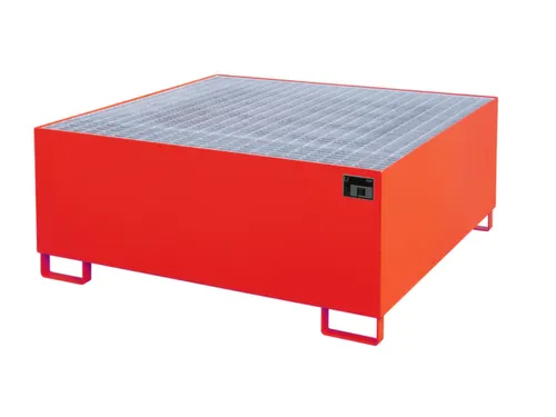 opvangbak,v. 1xIBC,opvangvol. 1000l,HxBxD 630x1460x1460mm,m. rooster