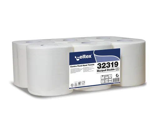Poetspapier Celtex Centerfeed Midi 2-laags wit 153 meter krimp a 6 rol
