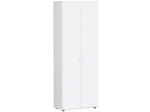 kantoorkast,HxBxD 2160x800x420mm,5xhouten vloer,6ordnerhoogte,romp wit