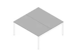In hoogte verstelbare benchtafel,HxBxD 680-760x1600x1600mm,blad grijs