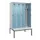 locker met bank,voor scheiding van kleding,HxBxD 2120x1200x815mm,4vak