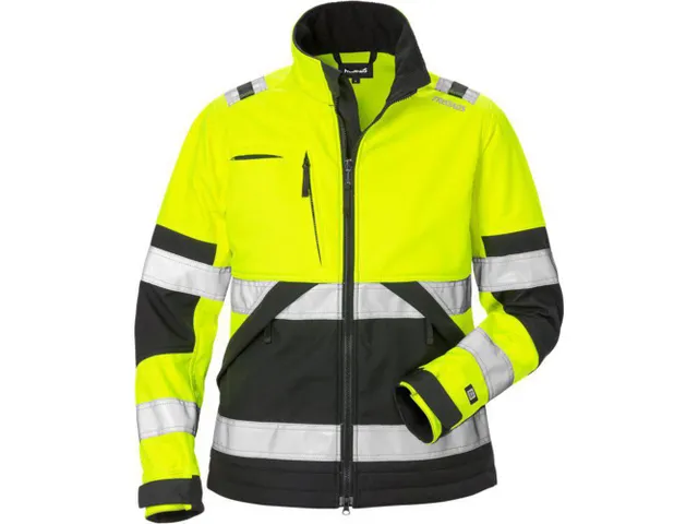 Fristads 4183 WYH softshell, geel/zwart, maat S, per stuk