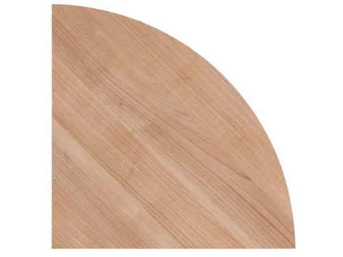 koppelelement voor bureau,90 °,BxD 800x800mm,blad notenboom,rond