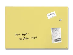 Glas Magneetbord Sigel Artverum mat pastelgeel 60x40cm