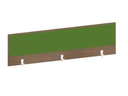 baliepaneel,v. bureau,aanbouw achter,B 1600mm,NT-cherry,BN7048-groen