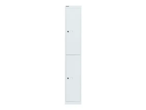 Dubbeldekse garderobekast,HxBxD 1802x305x305mm,1x2vak.,cil.-slot
