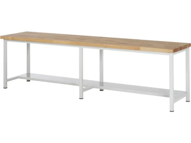 werkbank,HxBxD 840-1040x3000x700mm,beukblad,draagverm. 1250kg