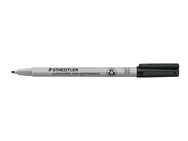 Viltstift Staedtler OHP Lumocolor 315 non permanent M 1.0mm Zwart
