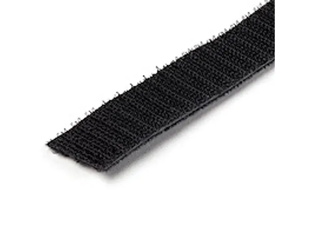 7,6m Bulk Rol Klittenband herbruikbaar zwart op maat te knippen