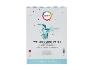 Aquarelblok Qrea A3 20 vel 200gr spiraal - 1