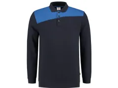 Tricorp 302004 polosweater, marineblauw/koningsblauw, maat S, per stuk