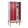 locker met bank,HxBxD 2120x900x815mm,3vak,vak B 300mm,draaigrendel