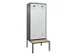 locker met bank,voor scheiding van kleding,HxBxD 2120x800x815mm,2vak