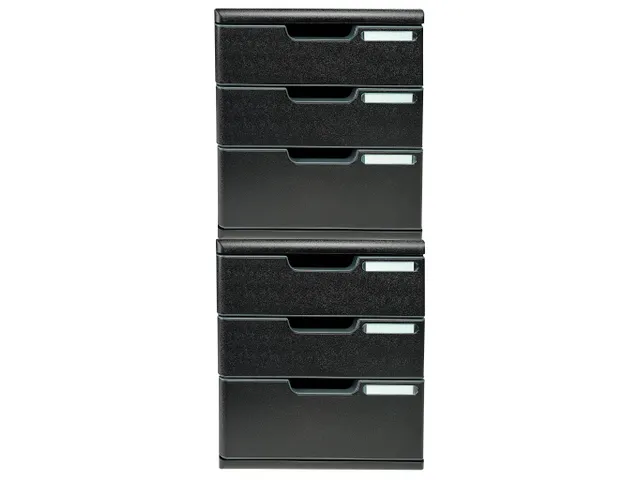 Ladenblok MODULO A4 3 laden ECOBlack Zwart